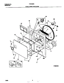 03 - Front Panel / Lint Filter parts for Frigidaire Dryer FDE546RES0 from AppliancePartsPros.com