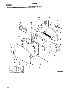 03 - P16d0020 Frnt Pnl,Door parts for Frigidaire Dryer FDE546RES2 from AppliancePartsPros.com