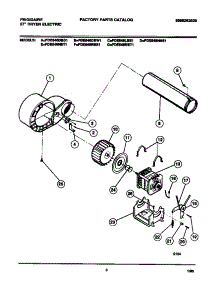05 - Motor, Fan Hsg., Exhaust Duct parts for Frigidaire Dryer FDE546DBW1 from AppliancePartsPros.com