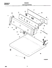 04 - P16c0074 Control Panel parts for Frigidaire Dryer FDE546RES2 from AppliancePartsPros.com