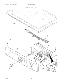 07 - Controls / Top Panel parts for Frigidaire Dryer GLGQ2152EE1 from AppliancePartsPros.com