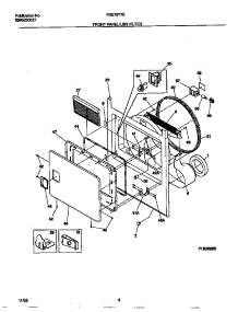 03 - Front Panel / Lint Filter parts for Frigidaire Dryer FDE7977ES0 from AppliancePartsPros.com