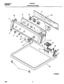 04 - Controls / Top Panel parts for Frigidaire Dryer FDE7976FS0 from AppliancePartsPros.com