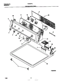 04 - Controls / Top Panel parts for Frigidaire Dryer FDE7977ES0 from AppliancePartsPros.com