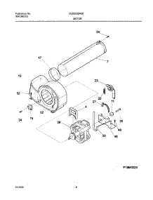 09 - Motor,Blower parts for Frigidaire Dryer GLEQ332AS0 from AppliancePartsPros.com