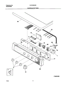 07 - Controls / Top Panel parts for Frigidaire Dryer GLGQ332AS2 from AppliancePartsPros.com