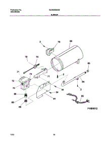 11 - Burner parts for Frigidaire Dryer GLGQ332AS2 from AppliancePartsPros.com