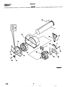 05 - Motor parts for Frigidaire Dryer FDE7977ES0 from AppliancePartsPros.com