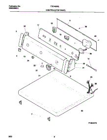 04 - Controls / Top Panel parts for Frigidaire Dryer FDE436RES2 from AppliancePartsPros.com