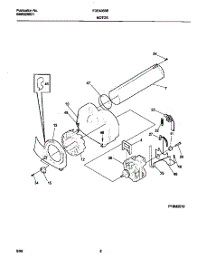 05 - Motor parts for Frigidaire Dryer FDE436RES2 from AppliancePartsPros.com
