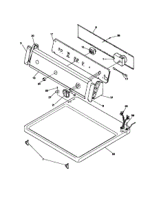 04 - Controls, Top Panel parts for Frigidaire Dryer FDG336RBS1 from AppliancePartsPros.com