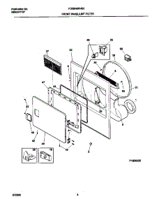 03 - Front parts for Frigidaire Dryer FDG646RHS0 from AppliancePartsPros.com