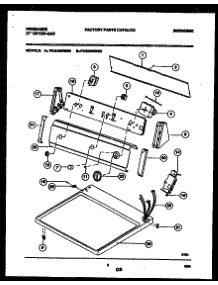 04 - Console And Control Parts parts for Frigidaire Dryer FDG336RBT0 from AppliancePartsPros.com