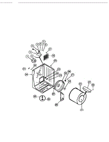 02 - Cabinet, Drum, Heat Duct parts for Frigidaire Dryer FDG747RBT0 from AppliancePartsPros.com