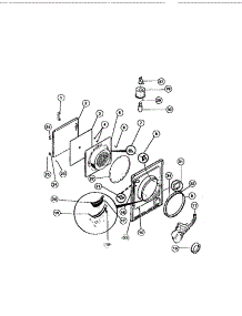 03 - Door, Front Panel, Lint Filter parts for Frigidaire Dryer FDG747RBT0 from AppliancePartsPros.com