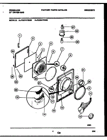 03 - Door Parts parts for Frigidaire Dryer FDG747RBS0 from AppliancePartsPros.com