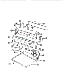 04 - Console, Controls, Top Panel parts for Frigidaire Dryer FDG747RBT0 from AppliancePartsPros.com