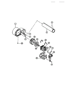 05 - Motor, Fan Housing, Exhaust Duct parts for Frigidaire Dryer FDG747RBT0 from AppliancePartsPros.com