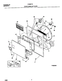 03 - Front Panel / Lint Filter parts for Frigidaire Dryer FDG8971EW1 from AppliancePartsPros.com