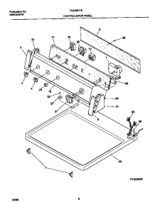 04 - Controls / Top Panel parts for Frigidaire Dryer FDG8971EW1 from AppliancePartsPros.com