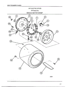 Drum And Heater Group parts for Frigidaire Dryer 7505-87A from AppliancePartsPros.com