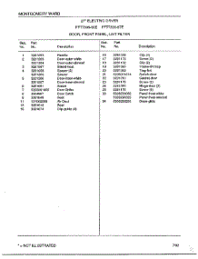 Door / Front Panel / Lint Filter Page 2 parts for Frigidaire Dryer 7308-80E from AppliancePartsPros.com
