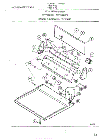 Console, Controls, Top Panel parts for Frigidaire Dryer 7308-87C from AppliancePartsPros.com