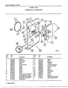Dryer-Gas parts for Frigidaire Dryer 8208A from AppliancePartsPros.com