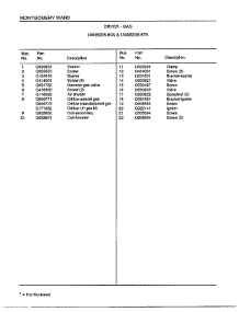 Dryer-Gas Page 4 parts for Frigidaire Dryer 8208A from AppliancePartsPros.com
