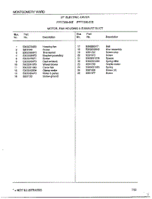 Motor / Fan Housing / Exhaust Duct Page 2 parts for Frigidaire Dryer 7308-80E from AppliancePartsPros.com