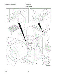 03 - Cabinet / Drum parts for Frigidaire Dryer AEQ6000CES0 from AppliancePartsPros.com