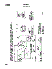 12 - 131703900 Wiring Diagram parts for Frigidaire Dryer FDG8974HW0 from AppliancePartsPros.com