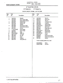 Door, Front Panel, Lint Filter Page 2 parts for Frigidaire Dryer 7389-87A from AppliancePartsPros.com