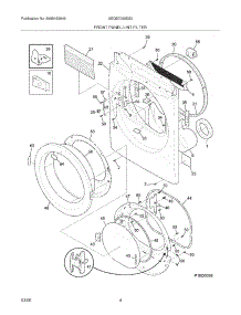 05 - Front Panel / Lint Filter parts for Frigidaire Dryer AEQB7000ES0 from AppliancePartsPros.com