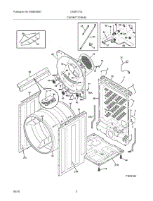 03 - Cabinet / Drum parts for Frigidaire Dryer CASE7073LA0 from AppliancePartsPros.com