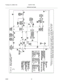 12 - Wiring Diagram parts for Frigidaire Dryer CAQE7017KW0 from AppliancePartsPros.com