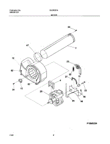 09 - Motor parts for Frigidaire Dryer GLER331AQ2 from AppliancePartsPros.com