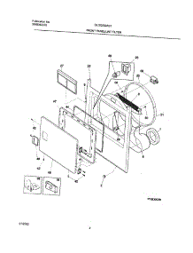05 - Frnt Pnl,Door parts for Frigidaire Dryer GLGQ332AS1 from AppliancePartsPros.com