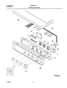 07 - Control Panel parts for Frigidaire Dryer GLGQ332AS1 from AppliancePartsPros.com