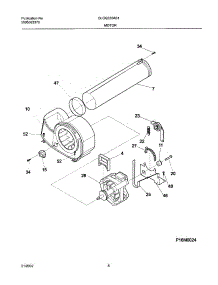 09 - Motor,Blower parts for Frigidaire Dryer GLGQ332AS1 from AppliancePartsPros.com