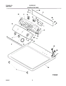 07 - Control Panel parts for Frigidaire Dryer GLGR331AS1 from AppliancePartsPros.com
