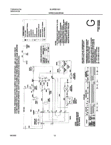 12 - 134054800 Wiring Diagram parts for Frigidaire Dryer GLGR331AS1 from AppliancePartsPros.com