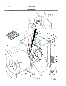 03 - Cabinet parts for Frigidaire Dryer GSGR642AS4 from AppliancePartsPros.com