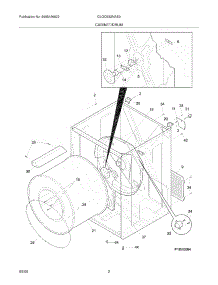 03 - Cabinet / Drum parts for Frigidaire Dryer GLGQ332MAS0 from AppliancePartsPros.com