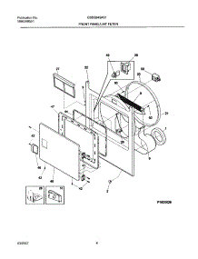 05 - Frnt Pnl,Door parts for Frigidaire Dryer GSEQ642AS1 from AppliancePartsPros.com