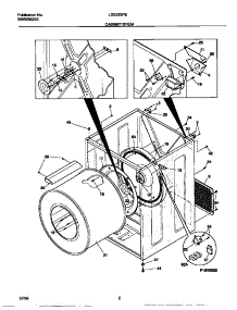 02 - Cabinet / Drum parts for Frigidaire Dryer LDE333PEW0 from AppliancePartsPros.com