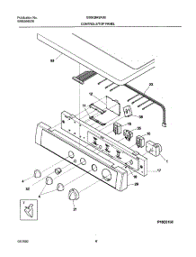 07 - Control Panel parts for Frigidaire Dryer GSGQ642AS0 from AppliancePartsPros.com