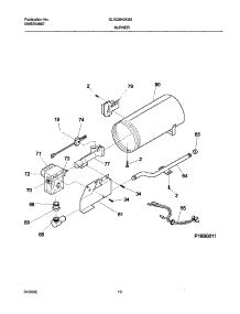 11 - Burner,Valve parts for Frigidaire Dryer GLGQ642AS0 from AppliancePartsPros.com