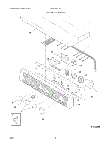 07 - Controls / Top Panel parts for Frigidaire Dryer GSGQ642DS0 from AppliancePartsPros.com