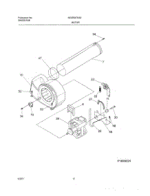 09 - Motor,Blower parts for Frigidaire Dryer NGSE54TAS0 from AppliancePartsPros.com